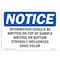 Signmission OSHA Notice, 5" Height, Information Should Be Written On Top Of Sign, 7" X 5", Landscape OS-NS-D-57-L-13702 - alternate 1